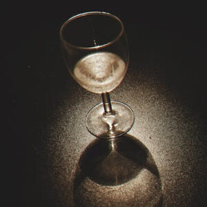 wine in a glass