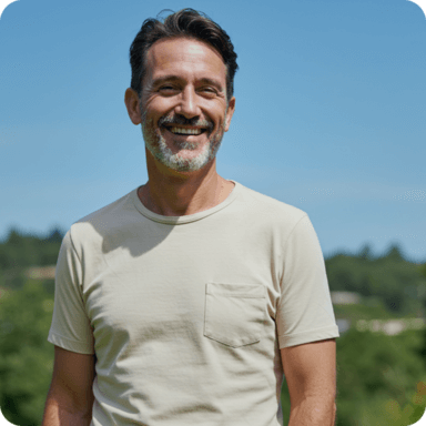 Man smiling