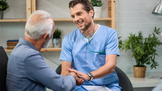 Patient with a Healthcare Professional