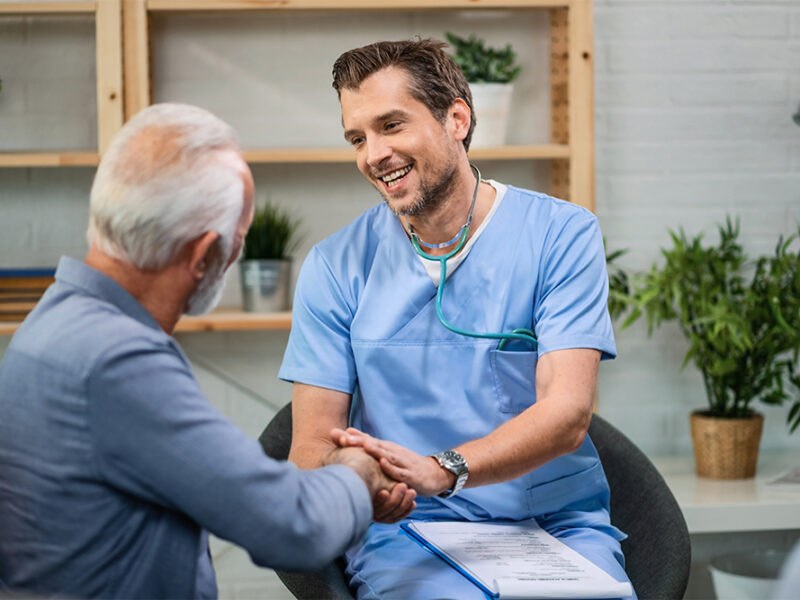 Patient with a Healthcare Professional