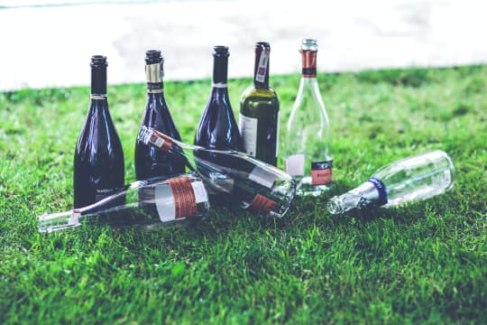 Wine bottles